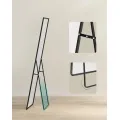 Stojací zrcadlo Menry 160 cm černé