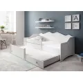 Dětská postel s přistýlkou a matrací Emmka 160x80 bílá