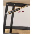 Konferenční stolek s výsuvnou deskou Vasagle Inka 100 cm camel hnědý/černý