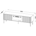 TV stolek BELUCI 1 160 cm kašmír/dub cremona