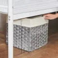 Dvoulůžková kovová postel Vasagle Vorna 140x190 bílá