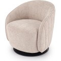 Otočné designové křeslo Basilio cappuccino