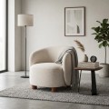 Otočné designové křeslo Basilio cappuccino