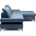 Rozkládací polohovací rohová sedací souprava Harper 284 cm Loft 14 denim pravá