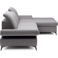 Rozkládací polohovací rohová sedací souprava Harper 284 cm Loft 19 světle šedá pravá