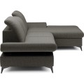 Rozkládací polohovací rohová sedací souprava Harper 284 cm Loft 22 šedá pravá