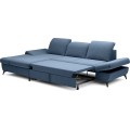 Rozkládací polohovací rohová sedací souprava Harper 284 cm Loft 14 denim levá