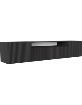 Závěsný TV stolek NEMIO 200 cm černý