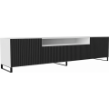 TV stolek NEMIO 200 cm černý/bílý
