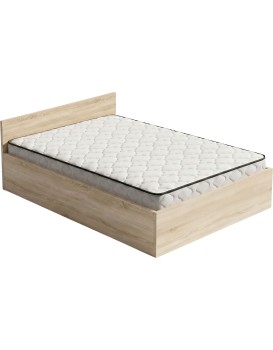 Jednolůžková postel Trento 120x200 se zvedacím roštem a matrací dub Sonoma