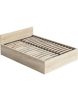 Jednolůžková postel Trento 120x200 se zvedacím roštem dub Sonoma