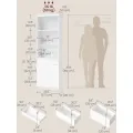 Knihovna Vasagle Kain 57 cm bílá