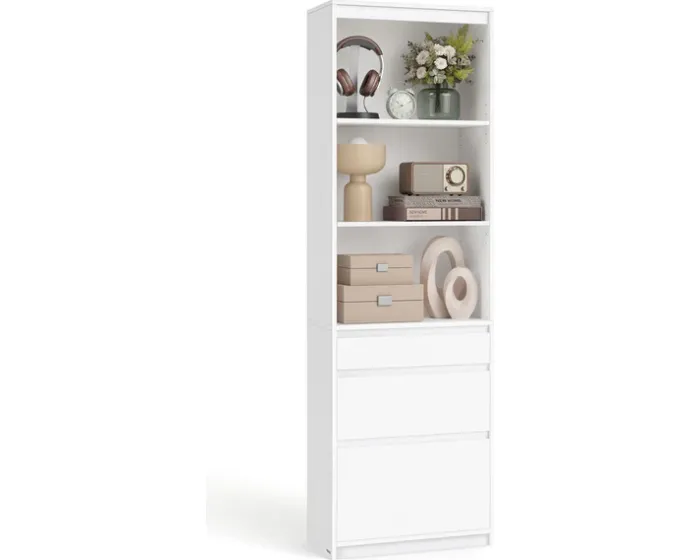 Knihovna Vasagle Kain 57 cm bílá
