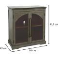 Komoda Avola 84 cm z masivu šalvějově šedá