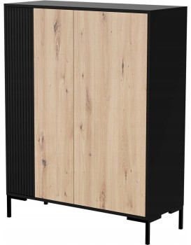 Komoda Merci 100 cm černá/dub artisan