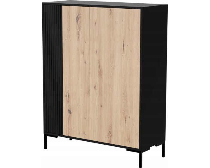 Komoda Merci 100 cm černá/dub artisan
