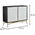 Komoda Stilig ST908 110 cm grafit/krémová