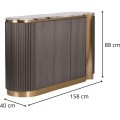 Komoda Stilig ST917 158 cm grafit/zlatá/mramor