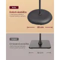 Nastavitelná stojací LED lampa Libo černá