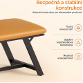 Jídelní lavice Mino 139 cm černá/hnědá