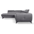 Rozkládací rohová sedací souprava Mona Pik 260 cm Letto 85 šedá levá