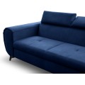 Rozkládací rohová sedací souprava Mona Pik 260 cm Letto 79 tmavě modrá pravá