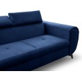 Rozkládací rohová sedací souprava Mona Pik 260 cm Letto 79 tmavě modrá levá