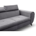 Rozkládací rohová sedací souprava Mona Pik 260 cm Letto 85 šedá levá
