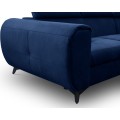 Rozkládací rohová sedací souprava Mona Pik 260 cm Letto 79 tmavě modrá pravá