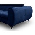Rozkládací rohová sedací souprava Mona Pik 260 cm Letto 79 tmavě modrá levá
