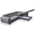 Rozkládací rohová sedací souprava Mona Pik 260 cm Letto 85 šedá pravá