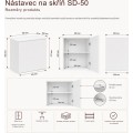 Nástavec na skříň Malwa SD-50 bílý 