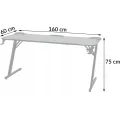 Herní stůl BG101 160 cm černý
