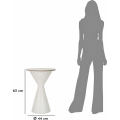 Odkládací stolek White 44 cm mramor/bílý