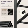 Botník Vasagle Tres 75 cm černý/hnědý