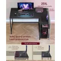 Rohový psací stůl Vasagle Endas 120 cm černý