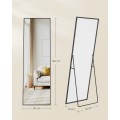 Stojací zrcadlo Menry 160 cm černé
