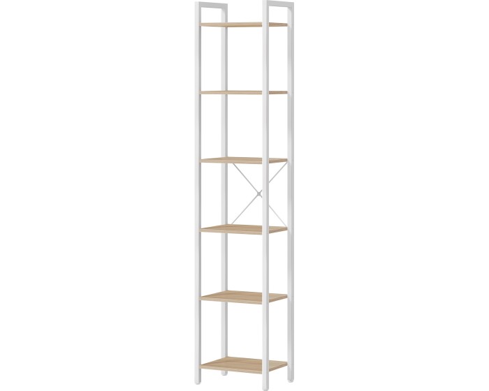 Regál Vasagle Moury 40 cm hnědý/bílý