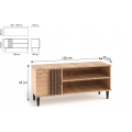 TV stolek Liva 120 cm dub Artisan/černý