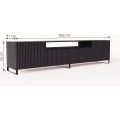 TV stolek NEMIO 200 cm černý