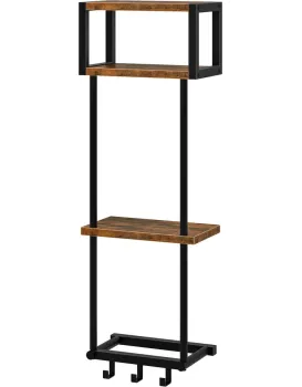 Nástěnný věšák na ručníky Vasagle Dion 32 cm černý/hnědý