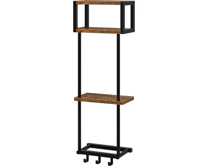Nástěnný věšák na ručníky Vasagle Dion 32 cm černý/hnědý