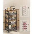 Servírovací stolek Vasagle Fiol 40 cm černý/hnědý