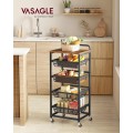 Servírovací stolek Vasagle Fiol 40 cm černý/hnědý