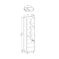 Knihovna Yasumi 50 cm dub karamelový