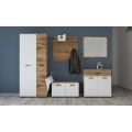 Nástěnné zrcadlo Santo 80 cm dub Wotan