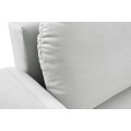 Rozkládací pohovka Soft 232 cm Castel 80 světle šedá