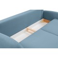 Rozkládací pohovka Soft 232 cm Castel 74 modrá