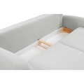 Rozkládací pohovka Soft 232 cm Castel 80 světle šedá