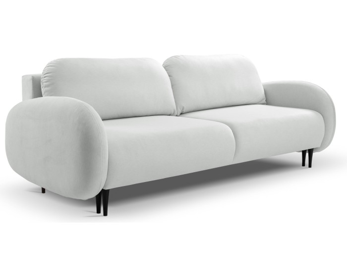 Rozkládací pohovka Soft 232 cm Castel 80 světle šedá